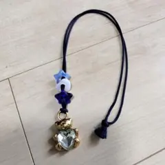 アガタ パリ ゴールド色 テディベア＋ 3 チャーム ネックレス