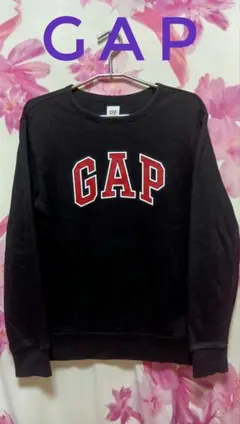 GAP ギャップ スウェット トレーナー ブラック y2k 平成ギャル Sサイズ