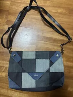 【DIESEL】ディーゼル デニムパッチワークデザイン ショルダーバッグ