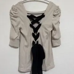 GRL 半袖トップス バックリボン