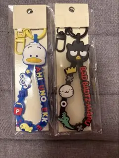 ラバーコードキーホルダー バツ丸 あひるのペックル