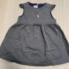 familiar 90サイズ グレー ワンピース　ジャンパースカート