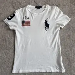 Ralph Lauren　ラルフローレン　Tシャツ　　Big Pony　白