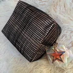 (新品）M.A.C ポーチ スターチャーム付き　キラキラ