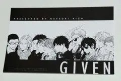 コミコミスタジオ フェア　特典　イラストカード　ギヴン　イラスト集