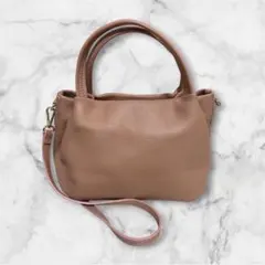 MILOS 2way ショルダーバッグ　イタリア製　ピンクのサムネイル