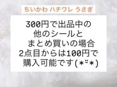 ★ちいかわ ハチワレ うさぎ フレークシール カットシール ステッカー①★