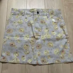 未使用　グローバルワーク　花柄タイトスカート Lサイズ　綿98% 春服のサムネイル