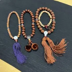 木製ビーズ 数珠セット