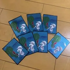 本日発送可能】ワンピース ナツコミ ルフィ スイカ カード 8枚セット