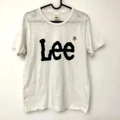 Lee リー ビッグロゴプリントTシャツ スラブ生地 ホワイト Sサイズのサムネイル