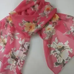 春のシフォンロングスカーフ