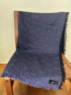 AURORA フリンジ付き紫色ショール