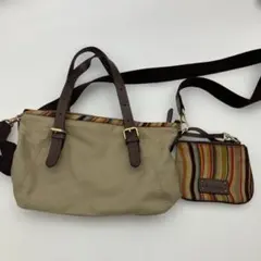 ★2way★Paulsmith★トート★ショルダー★ストライプ★ポーチ