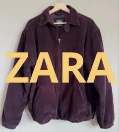 ZARA コーデュロイ ジャケット バーガンディ Mサイズ