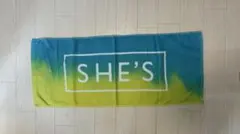 SHE'S ロゴ フェイスタオル / シーズ ライブグッズ