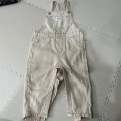 H&M ベージュ オーバーオール 12-18M