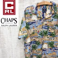 2506F64《90s》チャップスラルフローレン　アロハシャツトロピカルプリント
