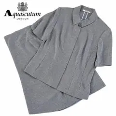 Aquascutum アクアスキュータム セットアップ 千鳥柄 半袖 スカート