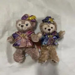 ディズニー　リゾート　ダッフィー　シェリーメイ　ぬいぐるみバッジ　セット
