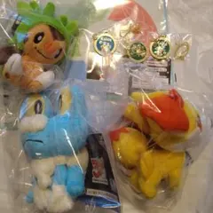 ポケモン 2015年 初夢 ぬいぐるみ フォッコ ケロマツ ハリマロン