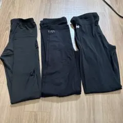 3枚セット　レギンス　ブラック　中古