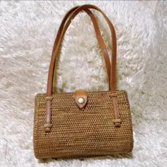 COACH 41248 カゴ×レザー ワンショルダー バッグ - メルカリ
