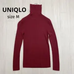 ◆ UNIQLO ユニクロ エクストラファインメリノリブタートルネックセーター