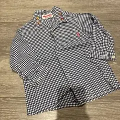 MIKI HOUSE チェックシャツ　長袖　トップス　80cm