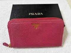 プラダ PRADA ソフトカーフレザー 長財布