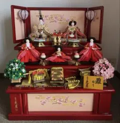 【極美品】久月三段飾り雛人形　　⑤のサムネイル