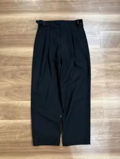 【あやぴよ】CULLNI 25SS 2タックベルテッドパンツ ブラック あやぴよ様専用】CULLNI 25SS 2タックベルテッドパンツ ブラック