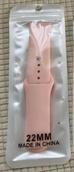 22mm シリコンバンド◯ピンク◯スマートウォッチ