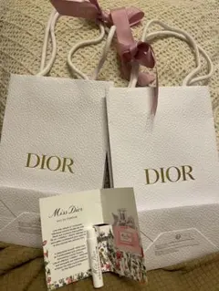 DIOR ショッパー2枚　香水サンプル