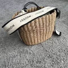 MOUSSY かごバッグ 巾着型 ロゴストラップのサムネイル