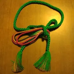 カラフルな帯締め タッセル付き