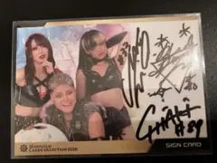 女子プロレス マリーゴールド 直筆サイン入りカード ユニット 全4種