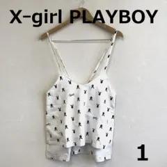 最終　C0619A10【X-girl PLAYBOY】レースアップキャミソールのサムネイル