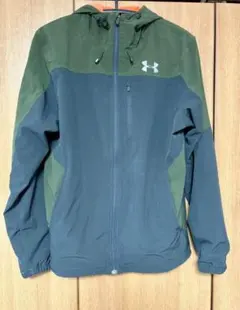 UNDER ARMOUR フード付きジャケット ダークグリーン/ダークブルー