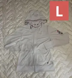 1月中セール‼️ミッキーマウス フード付きパーカー ホワイト L D2