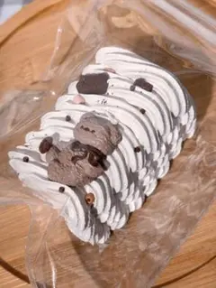 mokk 抹可可　チョコ　クリーム巻き　くま