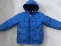 PUMA フード付きコート 青　120.130