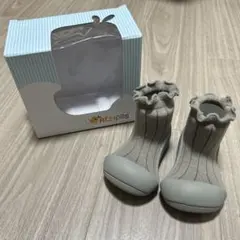 attipas ソックス型シューズ グレー　12.5cm