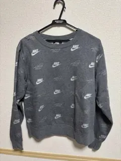 NIKE ロゴプリント グレー トレーナー