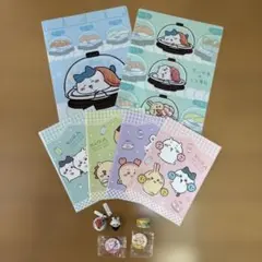《まとめ売り》ちいかわ×くら寿司 クリアファイル・ノート・マステ・缶バッチ他