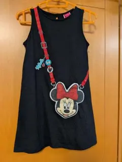 120cm130cmDisney ミニーマウスポシェット風ノースリーブワンピースのサムネイル