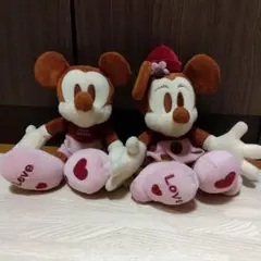 ミッキーミニーぬいぐるみ　バレンタインのサムネイル