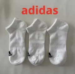 ●未使用●adidasアディダス● クッション ローカット ソックス 3足組●