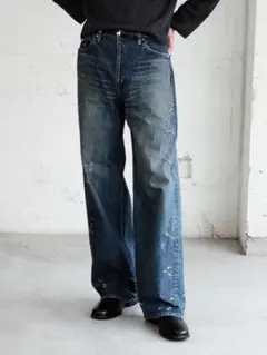 LIDNM Damaged Heritage Denim Pants サイズLのサムネイル