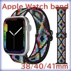 Apple Watch バンド エスニック柄 38/40/41mm 多彩色